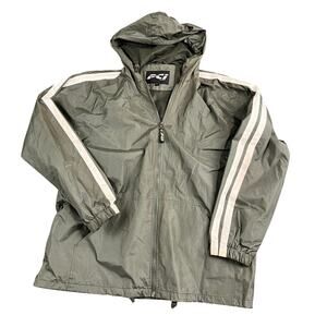 PCI Men's Green Jacket Windbreaker Size Large Good Condition